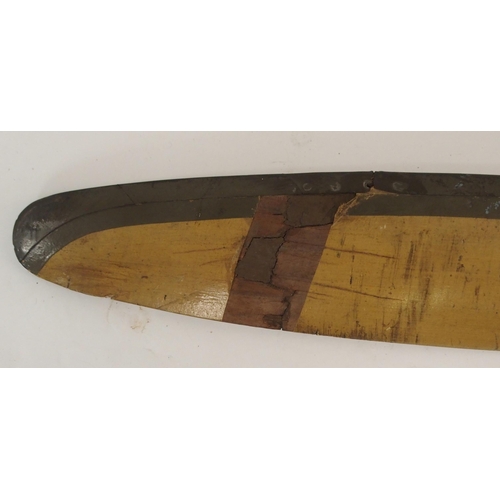 239 - A 20TH CENTURY GIPSY III WOODEN PROPELLER