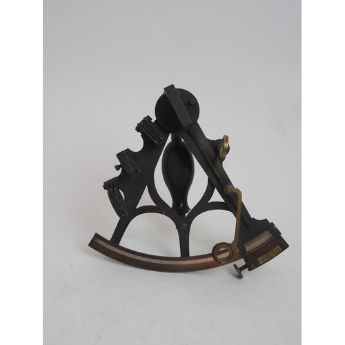 242 - A VICTORIAN BRASS SEXTANT BY W. GERRARD  LIVERPOOL