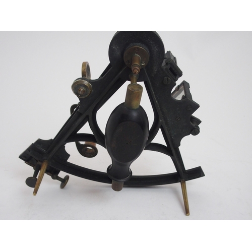 242 - A VICTORIAN BRASS SEXTANT BY W. GERRARD  LIVERPOOL