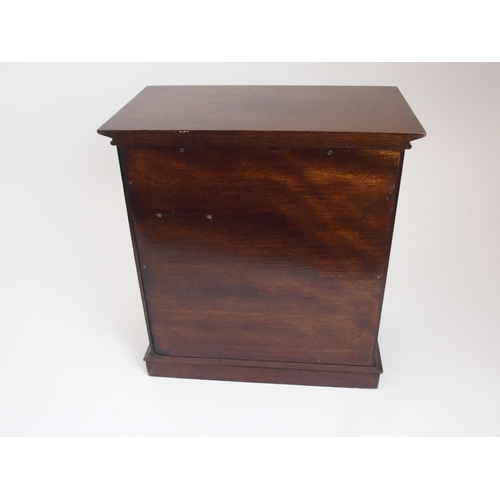 244 - A MAHOGANY ART NOUVEAU SMOKER CABINET