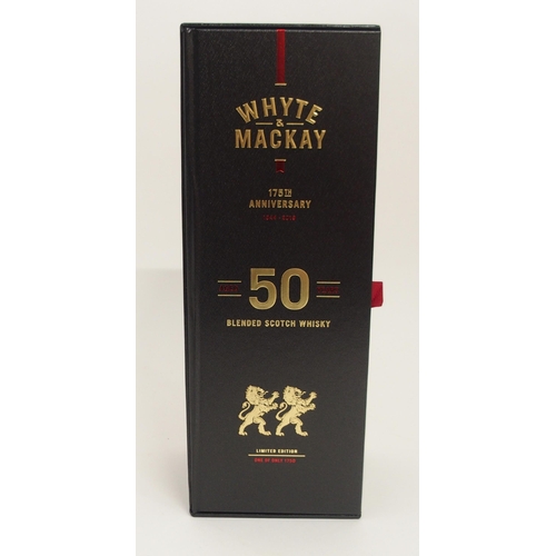 263 - A RARE WHYTE & MACKAY 175TH ANNIVERSARY AGED 50 YEAR OLD BLENDED SCOTCH WHISKY