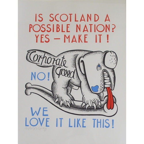 334 - ALASDAIR GRAY (SCOTTISH 1934- 2019)