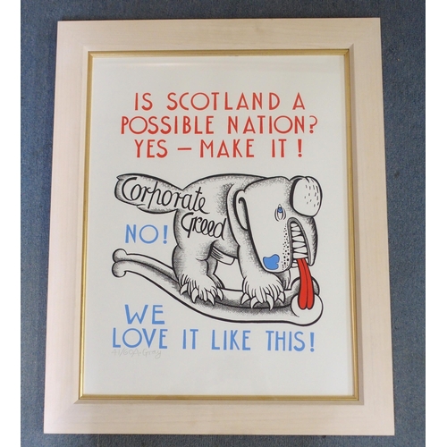 334 - ALASDAIR GRAY (SCOTTISH 1934- 2019)