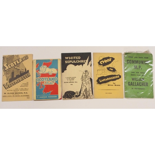 377 - A COLLECTION OF POLITICAL PAMPHLETS  BOOKS AND NEWSPAPERS