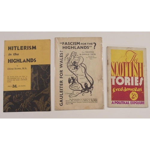 377 - A COLLECTION OF POLITICAL PAMPHLETS  BOOKS AND NEWSPAPERS