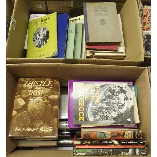 381 - SIX BOXES OF BOOKS