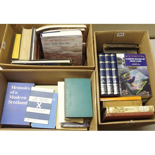 388 - THREE BOXES OF GENERAL BOOKS