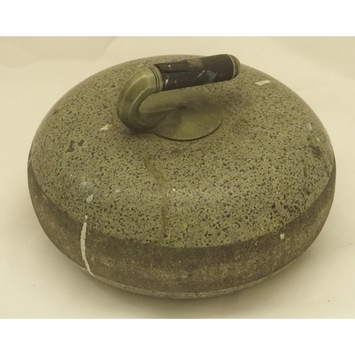 408 - A CURLING STONE