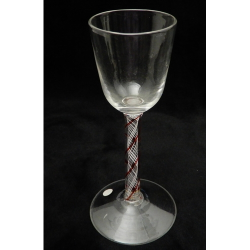 434 - A GROUP OF FIVE WINE GLASSES