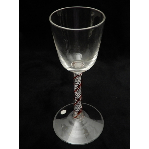 434 - A GROUP OF FIVE WINE GLASSES