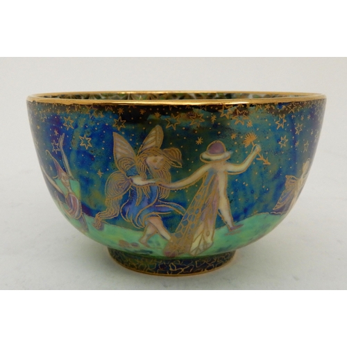 441 - A  WEDGWOOD FAIRYLAND LUSTRE DANCING ELVES BOWLS