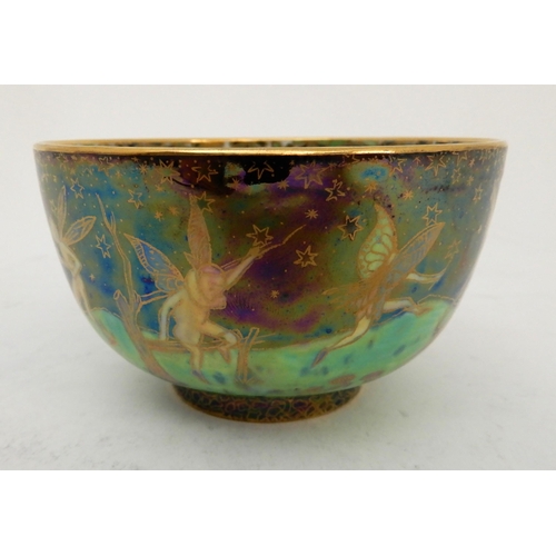 441 - A  WEDGWOOD FAIRYLAND LUSTRE DANCING ELVES BOWLS