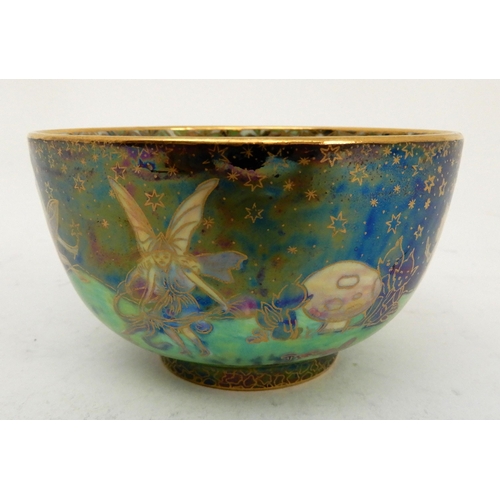 441 - A  WEDGWOOD FAIRYLAND LUSTRE DANCING ELVES BOWLS