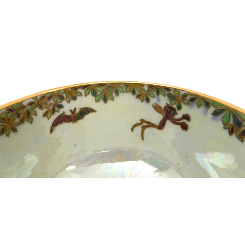 441 - A  WEDGWOOD FAIRYLAND LUSTRE DANCING ELVES BOWLS