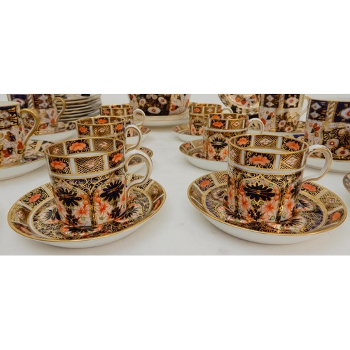 443 - SIX ROYAL CROWN DERBY DEMITASSE CUPS AND SAUCERS