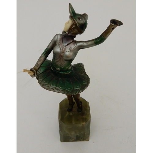 452 - AN ART DECO COLD PAINTED FIGURE OF A DANCER