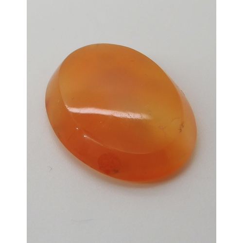 560 - A CARVED CARNELIAN INTAGLIO