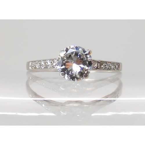 594 - A DIAMOND SOLITAIRE RING