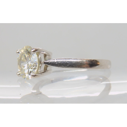 628 - AN 18CT WHITE GOLD DIAMOND SOLITAIRE