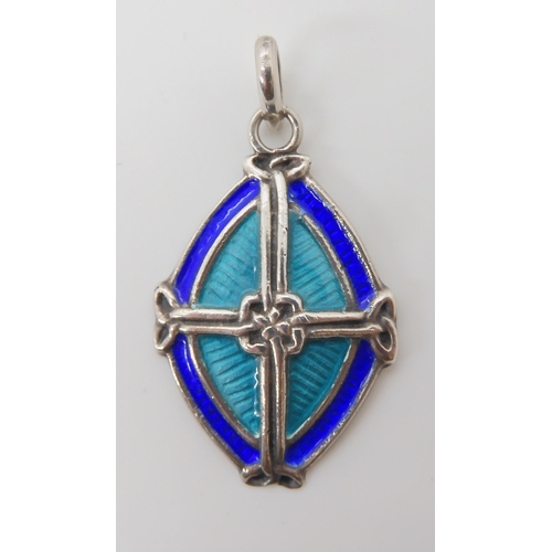 630 - A SILVER ALEXANDER RITCHIE CROSS PENDANT