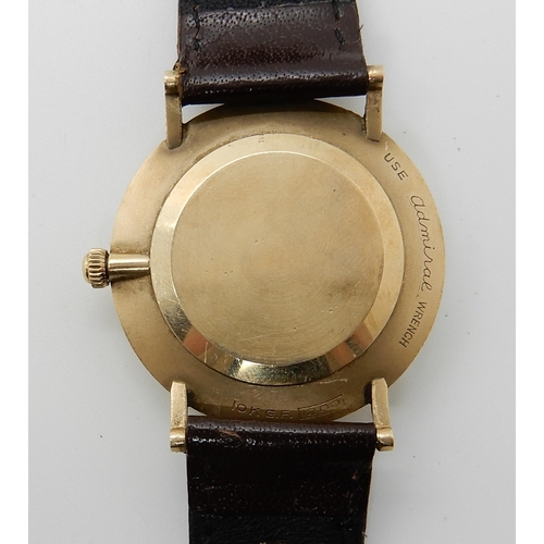 702 - A GOLD PLATED GENTS LONGINES COSMO WRISTWATCH