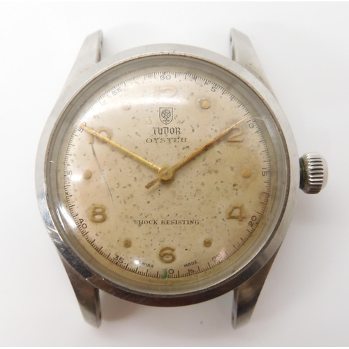 711 - A GENTS VINTAGE TUDOR OYSTER WATCH HEAD