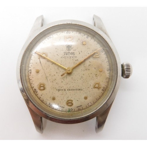 711 - A GENTS VINTAGE TUDOR OYSTER WATCH HEAD