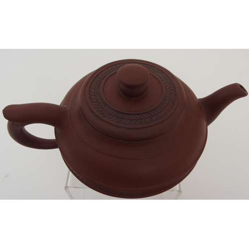 114A - THREE YIXING TEAPOTS