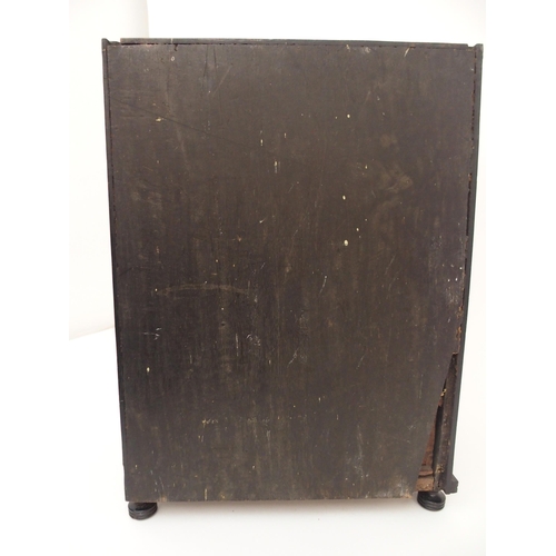 116 - AN ANGLO INDIAN EBONY TABLE CABINET