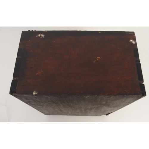 116 - AN ANGLO INDIAN EBONY TABLE CABINET