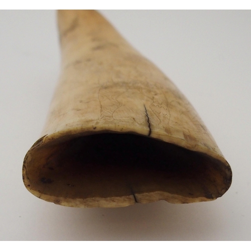 117 - A SPERM WHALE TOOTH SCRIMSHAW