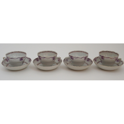 118A - A CHINESE EXPORT PART TEA SERVICE