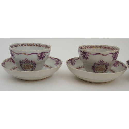 118A - A CHINESE EXPORT PART TEA SERVICE