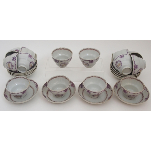 118A - A CHINESE EXPORT PART TEA SERVICE