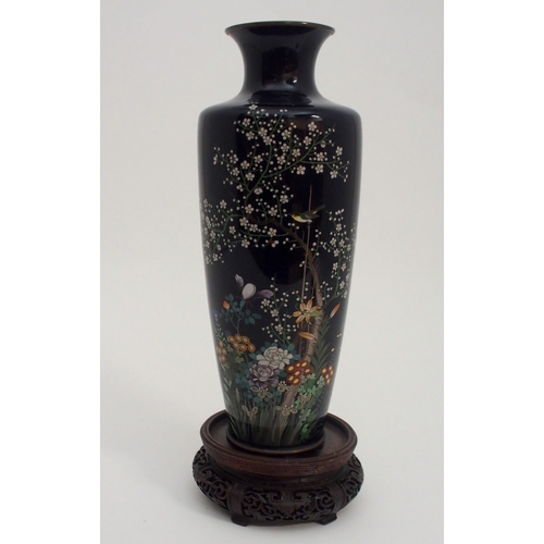 78 - A JAPANESE CLOISONNE BALUSTER VASE