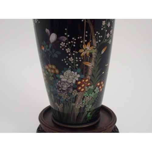 78 - A JAPANESE CLOISONNE BALUSTER VASE