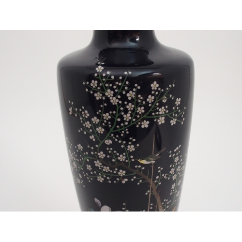 78 - A JAPANESE CLOISONNE BALUSTER VASE