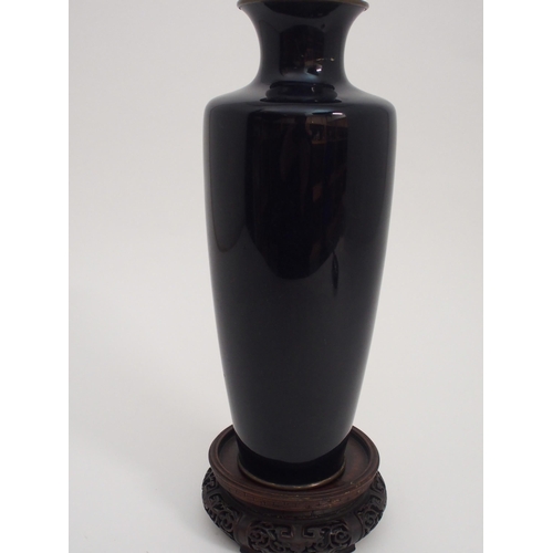 78 - A JAPANESE CLOISONNE BALUSTER VASE