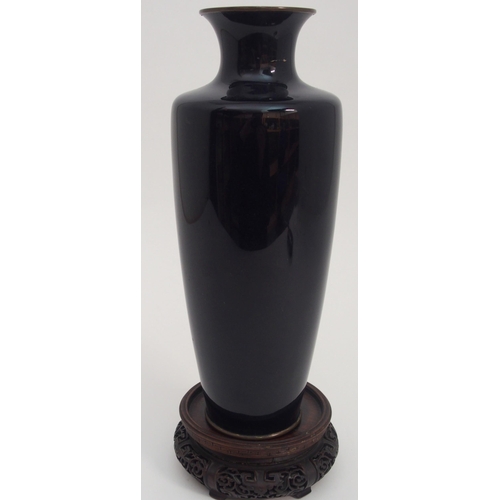 78 - A JAPANESE CLOISONNE BALUSTER VASE