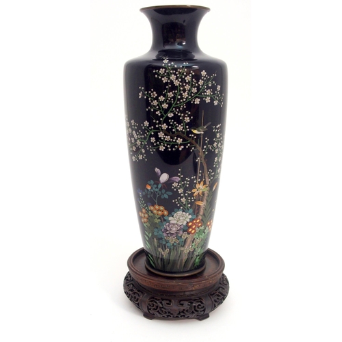 78 - A JAPANESE CLOISONNE BALUSTER VASE