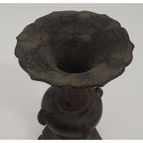 92 - A CHINESE BRONZE ARCHAIC VASE