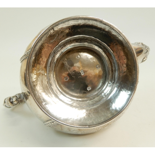 155 - A VICTORIAN SILVER TEAPOT