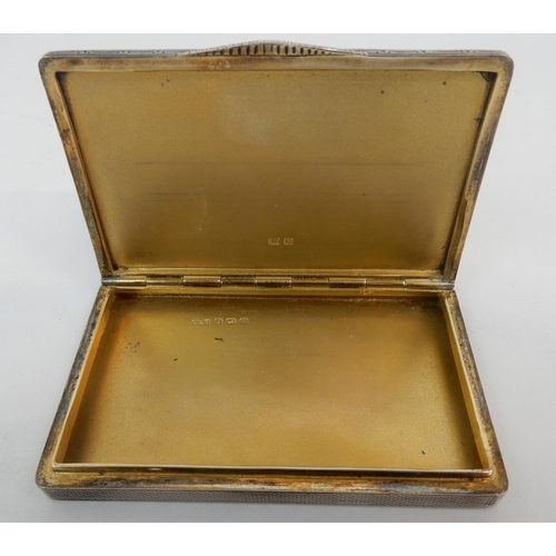 158 - A LADY'S SILVER CARD CASE OR COMPACT