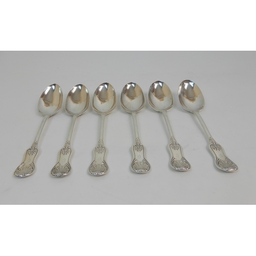 159 - A SET OF SIX SILVER TABLESPOONS