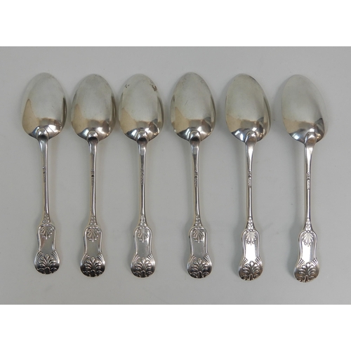 159 - A SET OF SIX SILVER TABLESPOONS