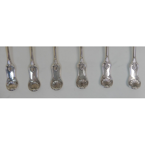 159 - A SET OF SIX SILVER TABLESPOONS