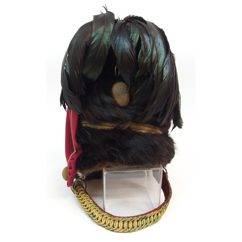 255 - A BRITISH HUSSAR OFFICER'S FUR BUSBY