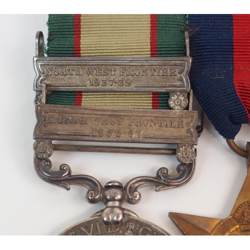 262 - A WWII INDIA SERVICE MEDAL GROUP OF FIVE