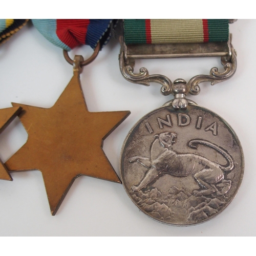 262 - A WWII INDIA SERVICE MEDAL GROUP OF FIVE