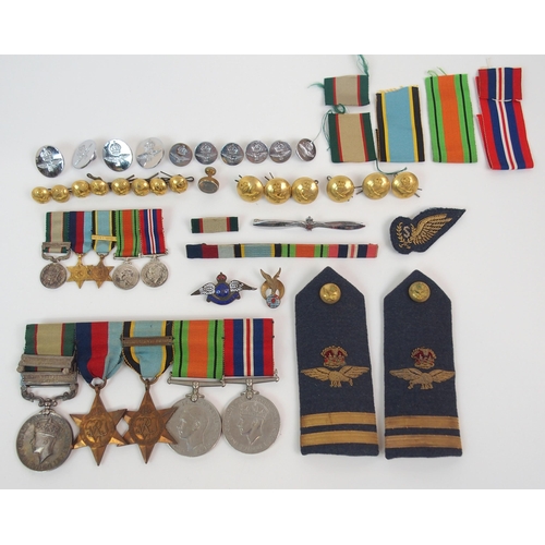 262 - A WWII INDIA SERVICE MEDAL GROUP OF FIVE